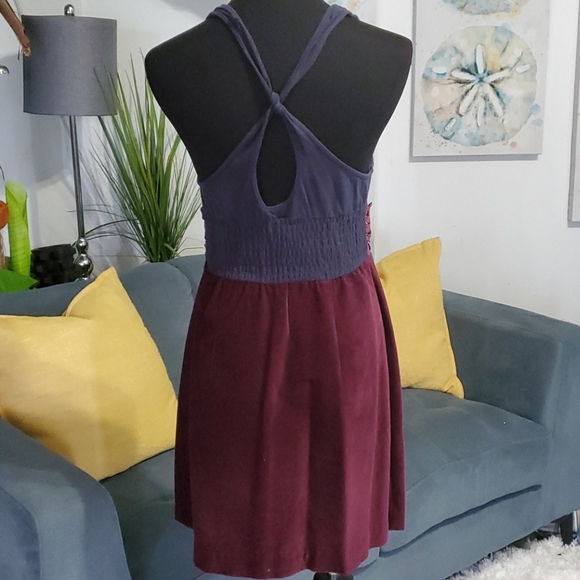 Free People Velvet/cotton BOHO dress - Picture 5 of 13